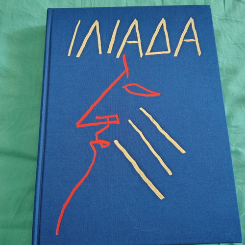 Homer Iliad and Odyssey hardcover book like new, Greek