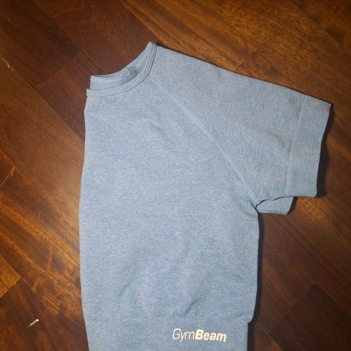 Gym Beam fitted short-sleeve top like new, turquoise, size S