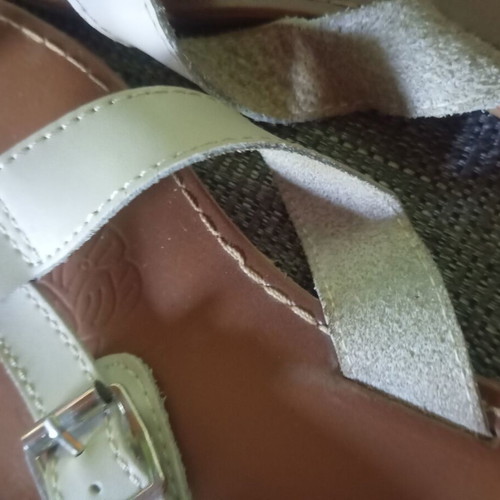 Δερμάτινα σανδάλια μεταχειρισμένα 38 καφέ και γκρι