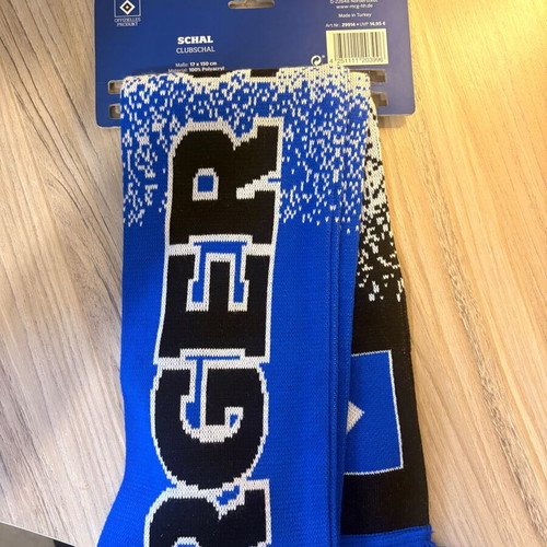 Napoli and Hamburg football scarves