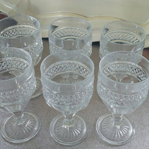 Vintage glassware like new, set of 6 glasses