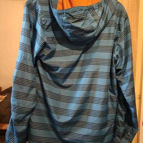 Burton windbreaker used medium men's blue orange