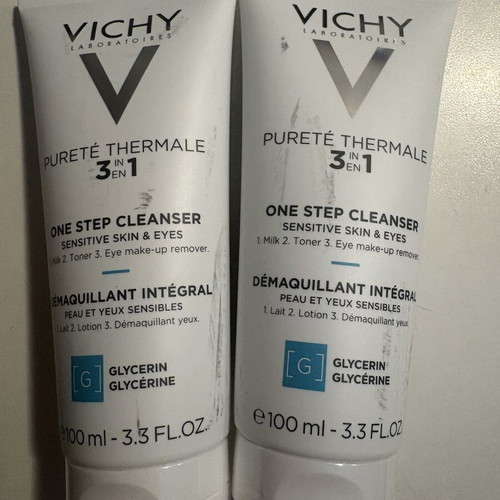 Vichy Purete Thermale 3 in 1 cleanser and makeup remover 2x100ml