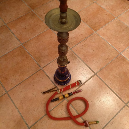 Hookah used, 75 cm tall, bought in Cairo