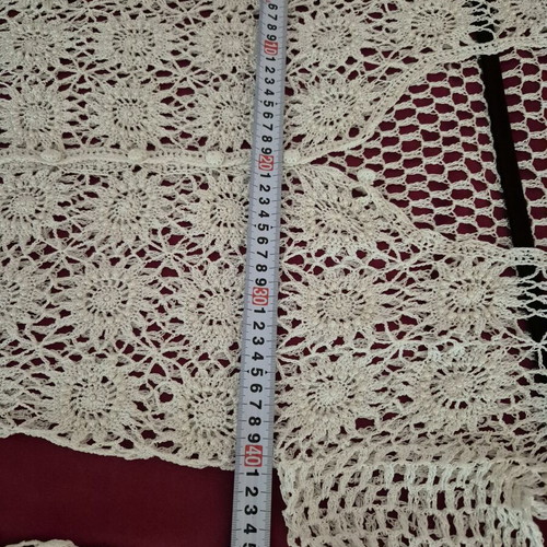 Handmade cardigan like new, white, one size