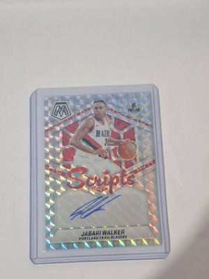 Jabari Walker Scripts autograph card