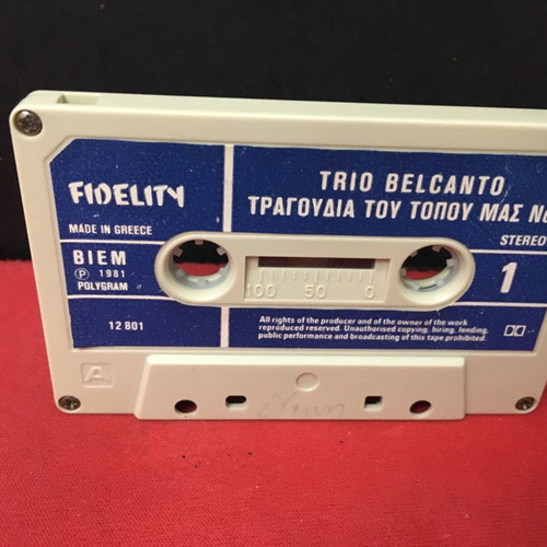 Trio Belcanto Songs of Our Land cassette used, traditional