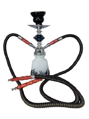 Hookah Black Double 29cm New