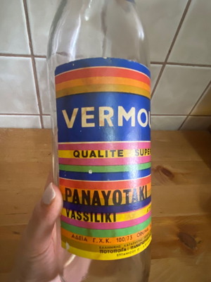 Μπουκάλι Vermouth Παναγιωτάκη μεταχειρισμένο, 1973 συλλεκτικό