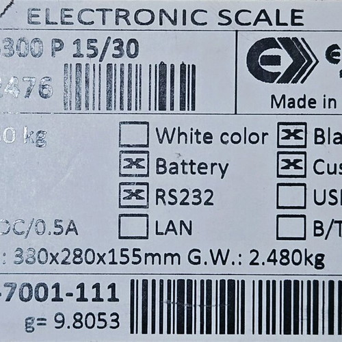 ELICOM S300P desktop scale new