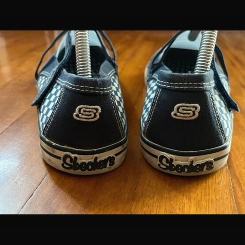 Skechers Mary Jane shoes like new, white and blue, size 40