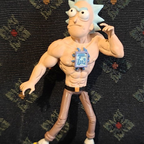 Rick Sanchez Fury Fist action figure