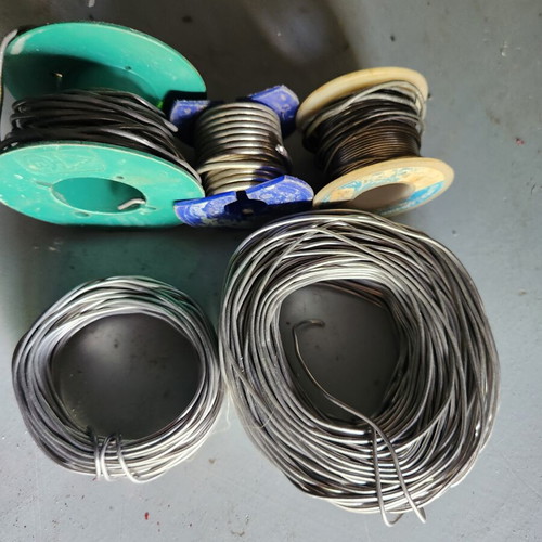Soldering wires set like new, various sizes, over 500g
