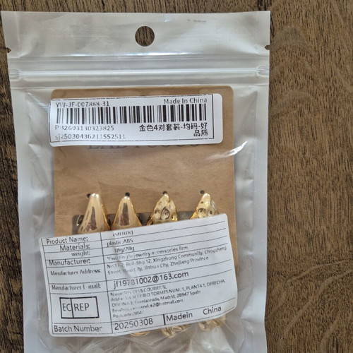 Earrings set unused, gold tone