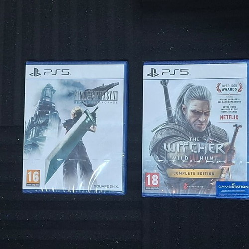 Πακέτο παιχνιδιών PS5 Final Fantasy 7 και The Witcher 3 Complete Edition καινούργιο