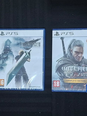 PS5 Game Bundle Final Fantasy 7 and The Witcher 3 Complete Edition new