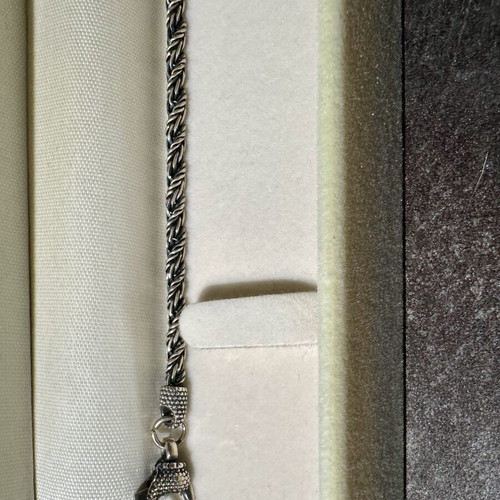 Silver men's chain bracelet like new, 9.20g, 19.5cm