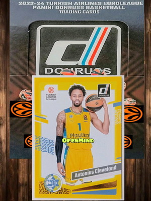 Cleveland yellow parallel card Maccabi Tel Aviv Donruss Euroleague 2023-24 new