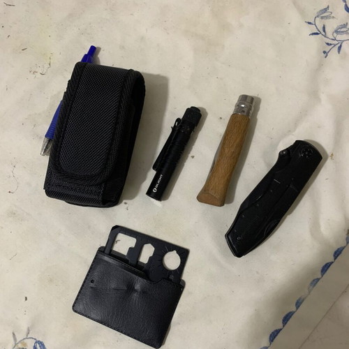 Multitool with pouch used