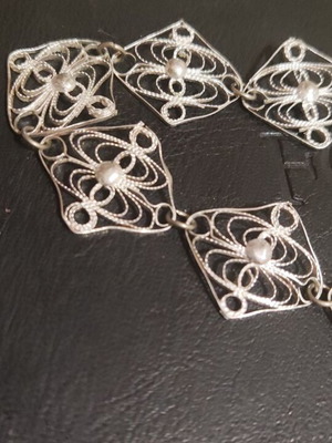 Silver 925 bracelet handmade filigree new