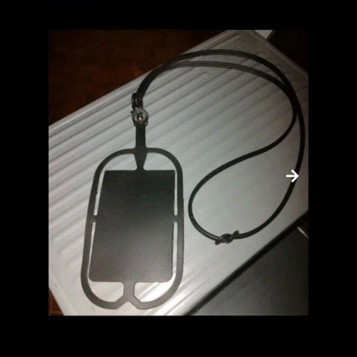 Silicone phone holder new, universal size, black