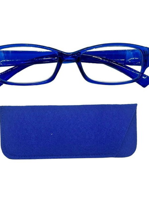 Presbyopia glasses +2.50 with gift blue fabric case new