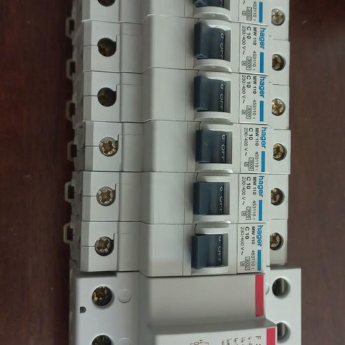 Automatic circuit breakers MW110 10A 9 pcs and ABB F364 three-phase residual relay like new