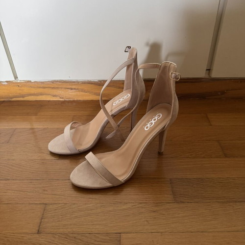 Tsoukalas Shoes women's apricot suede sandals size 39 new