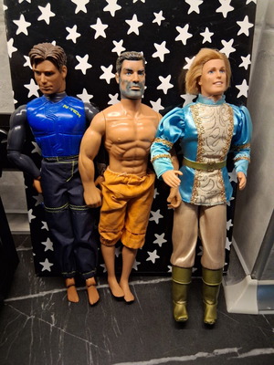 Barbie Doll Ken used, 3 dolls including Prince Stefan Rapunzel