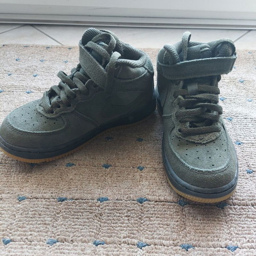 Nike Air Force 1 High LV8 GS Kids Sneakers Boots Khaki New