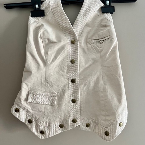 Tassos Mitropoulos vest used, size S, beige