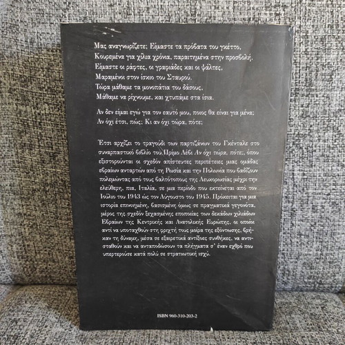 If Not Now, When? by Primo Levi like new, Greek