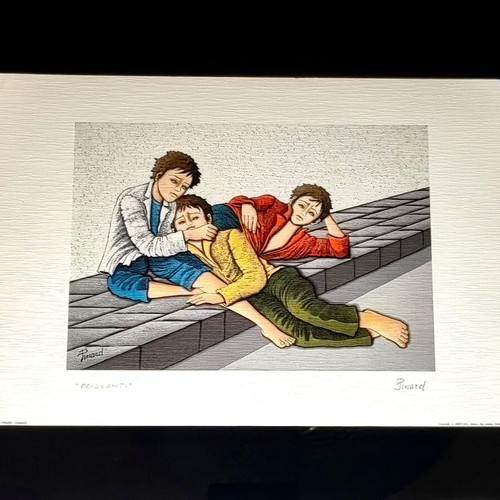 Pinard Orizzonti lithograph art print, like new