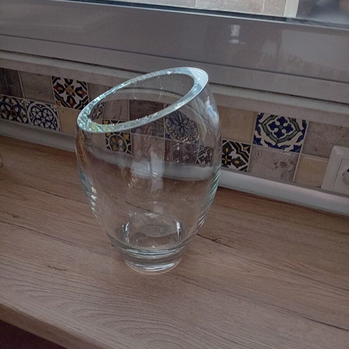 KROSNO Poland crystal vase like new, 23 cm height