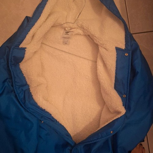 Adidas Originals Long Waterproof Jacket like new, blue, size S
