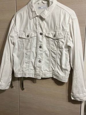 Jacket Zara white used, size S