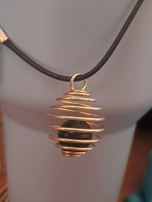 Steel necklace made-to-order in black and silver