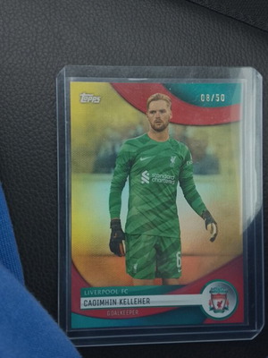 Topps card Caoimhin Kelleher numbered new, ultra rare out of 50