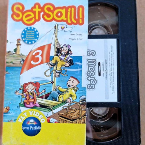 VHS Set Sail video cassette like new, animated