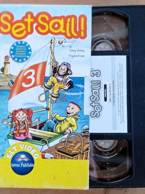 VHS Set Sail video cassette like new, animated