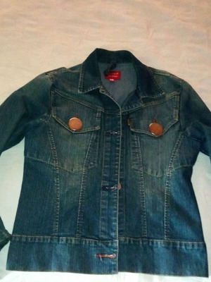Jacket like new, size large-xl, silver buttons