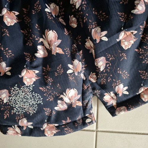 Minymo parka for girl size 128, like new, floral design