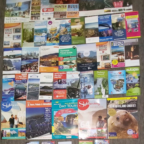 Australia 43 Travel Guide Leaflets like new