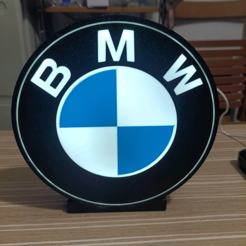 BMW logo lamp new with USB and switch