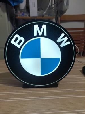 BMW logo lamp new with USB and switch