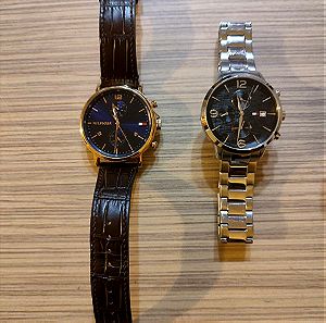 2 Tommy Hilfiger Ανδρικά Ρολόγια, δώρο sport ρολόι Coolwatch
