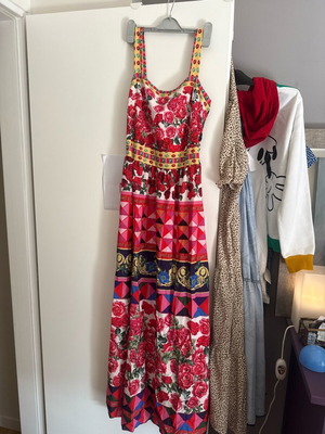 μαξι συνθετικό φόρεμα mix and match
