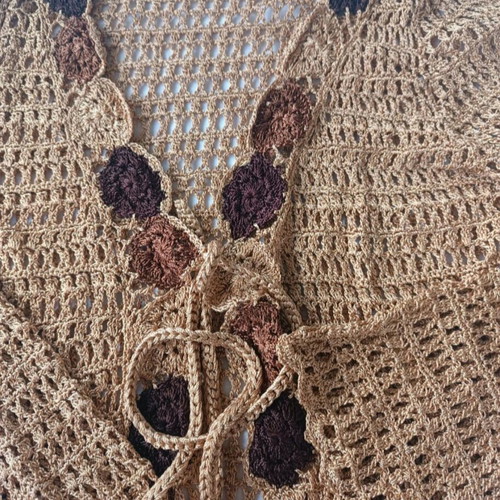 Angela Nicole crochet top and cardigan set, size Medium, like new