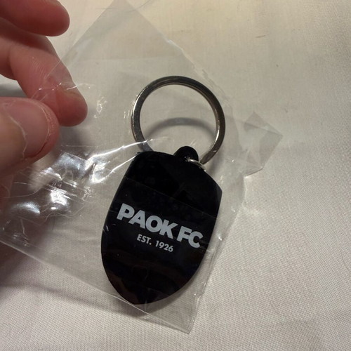 Collectible PAOK FC keychain black new