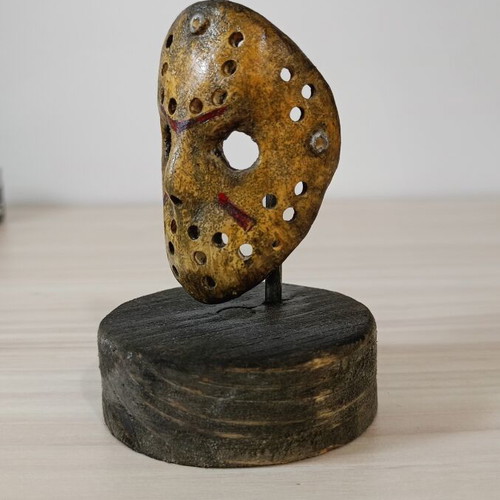 Jason Friday the 13th Mask with Detachable Base Handmade